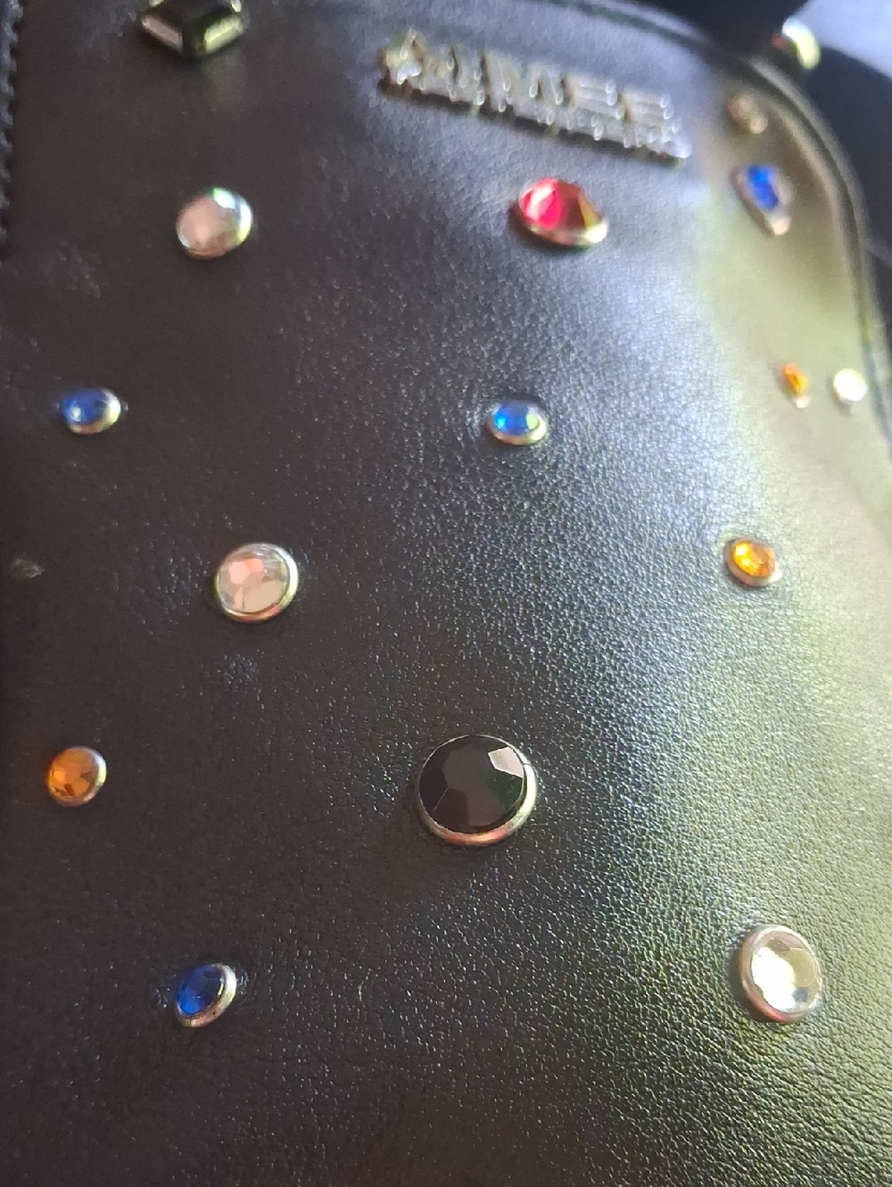 Aimee Krestenberg "Just Saying" Crossbody Stadium Bag In Black Starlight - Picture 10 of 16